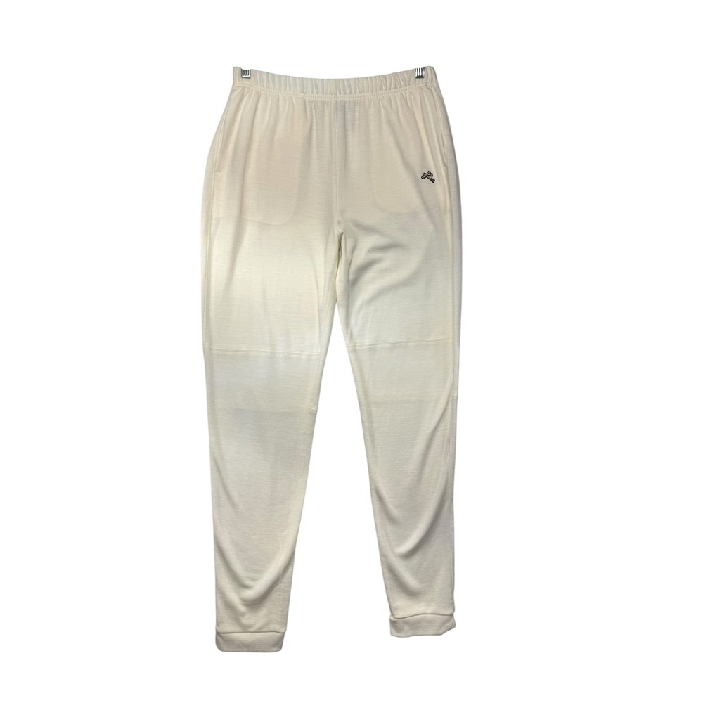Tracksmith Track Pants Mens L Ivory White Running Joggers Athletic Training